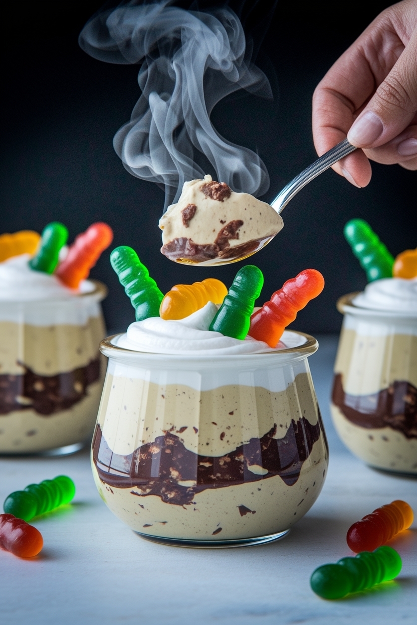 dirt pudding recipe easy with gummy worms