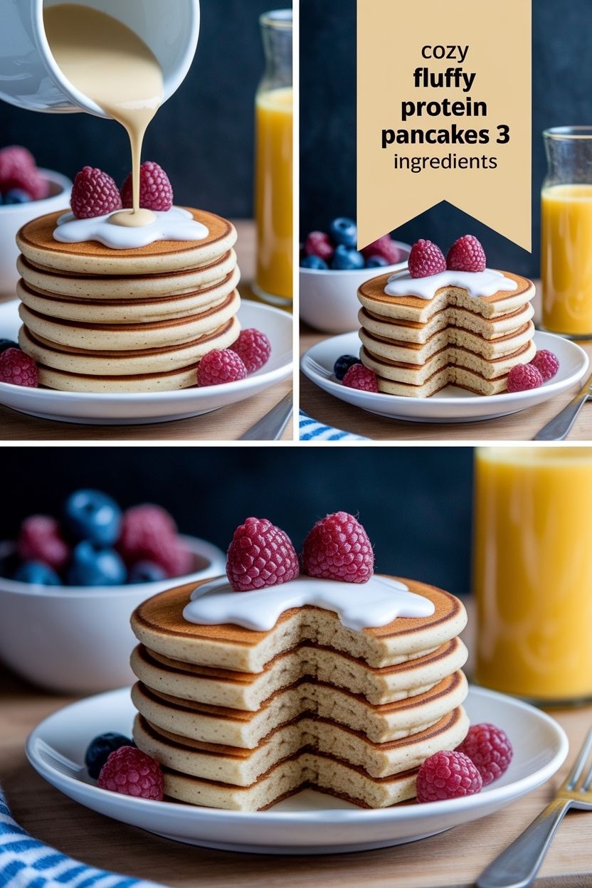 fluffy protein pancakes 3 ingredients