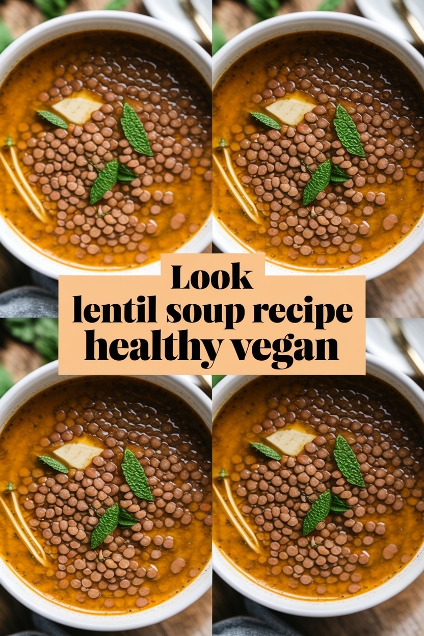 lentil soup recipe healthy vegan
