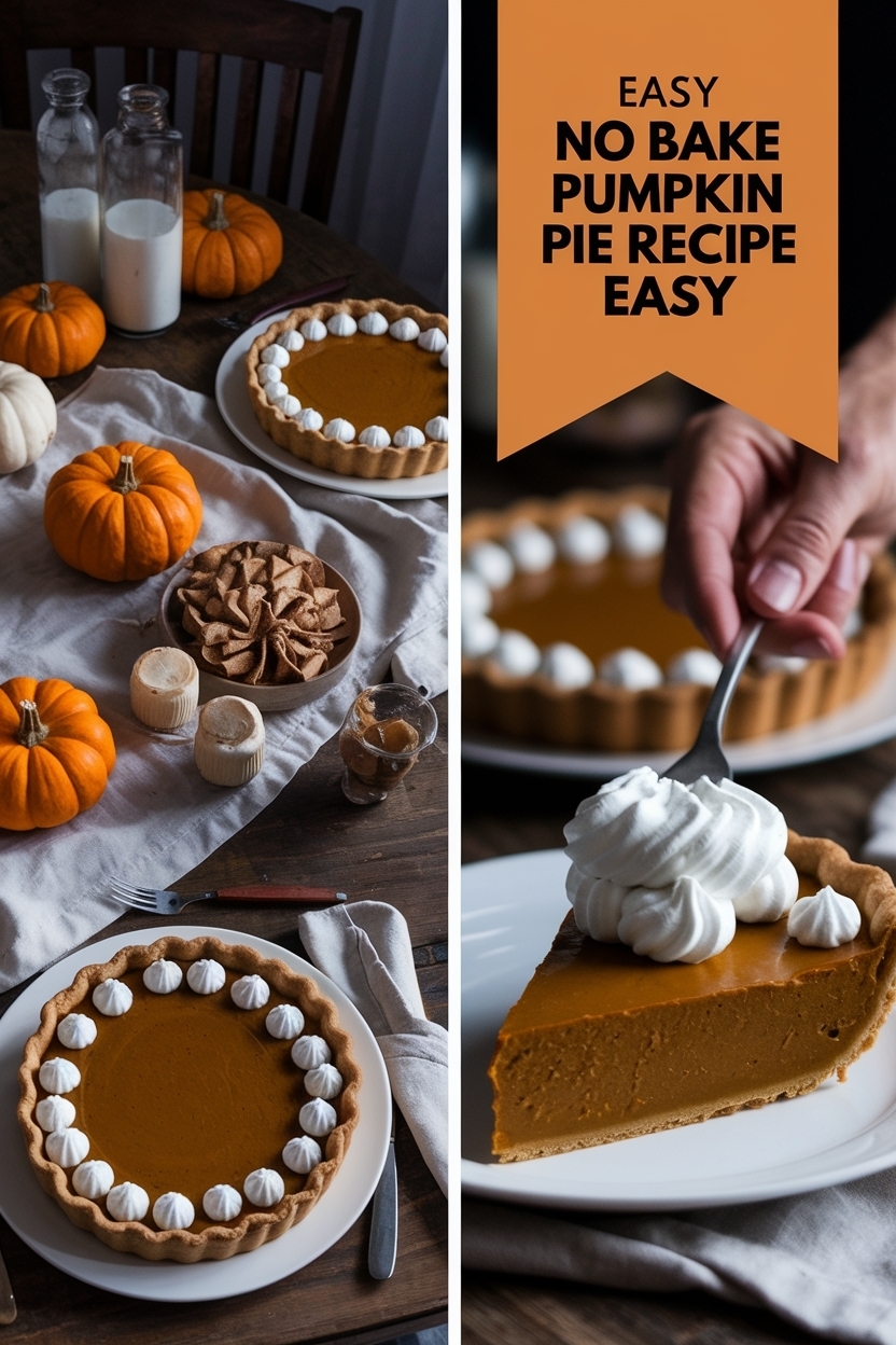 no bake pumpkin pie recipe easy