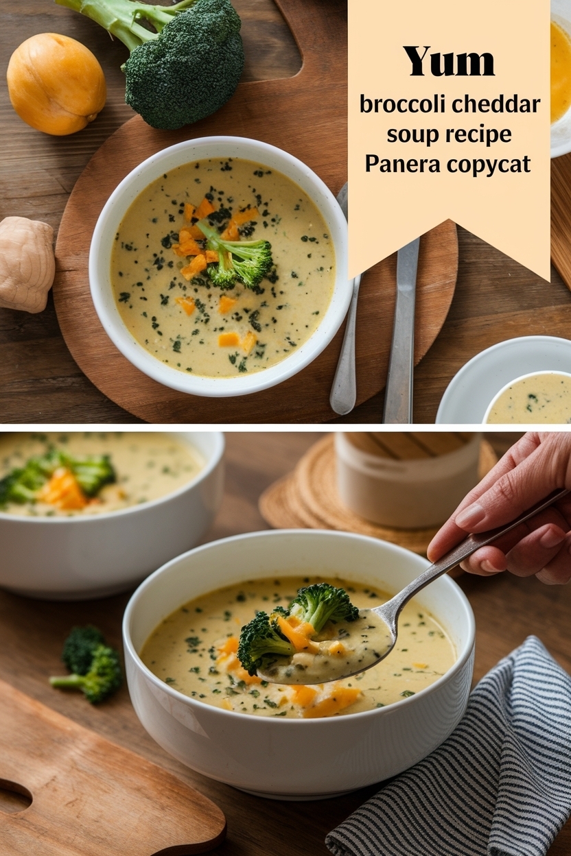 broccoli cheddar soup recipe panera copycat