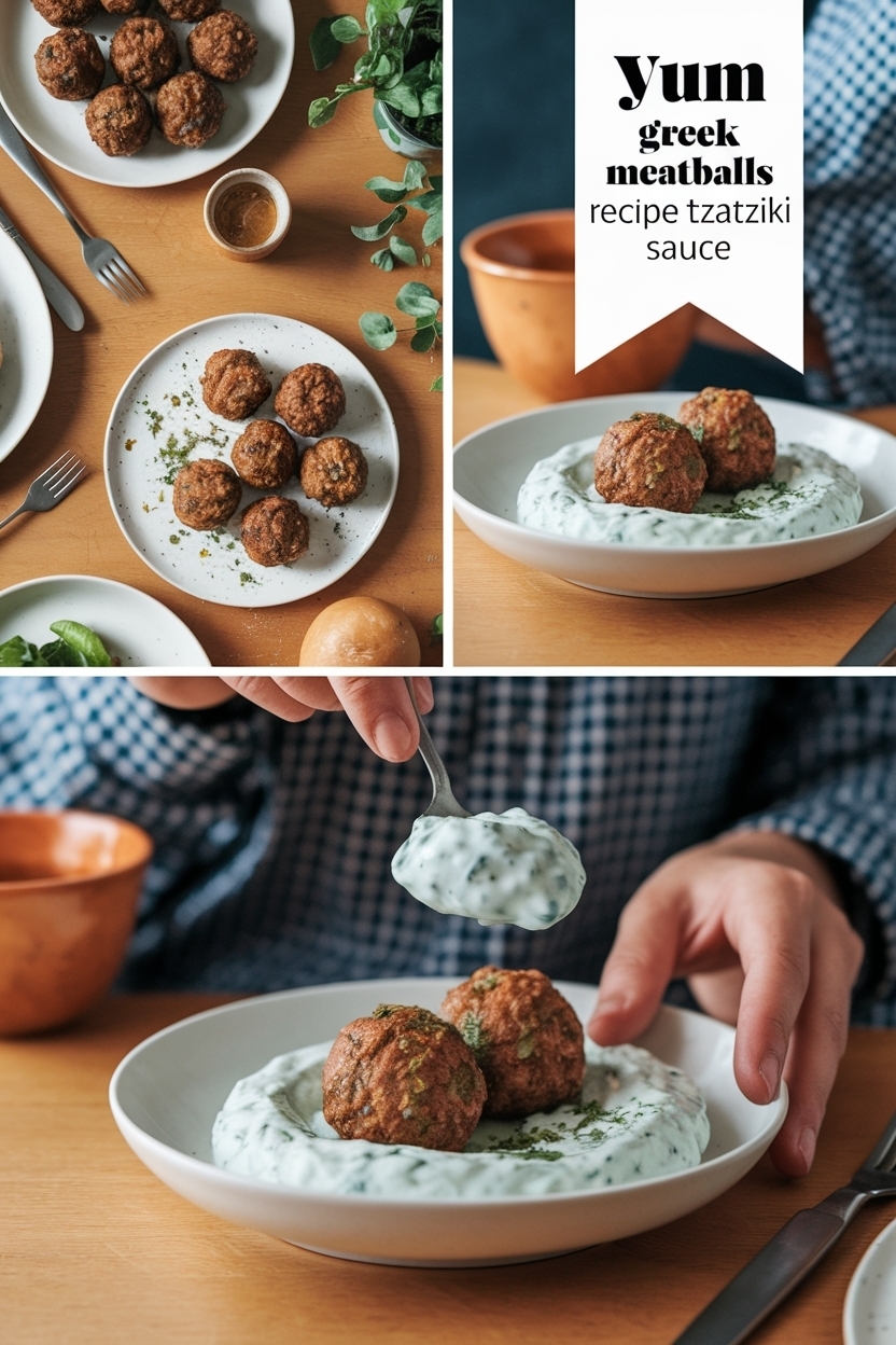greek meatballs recipe tzatziki sauce