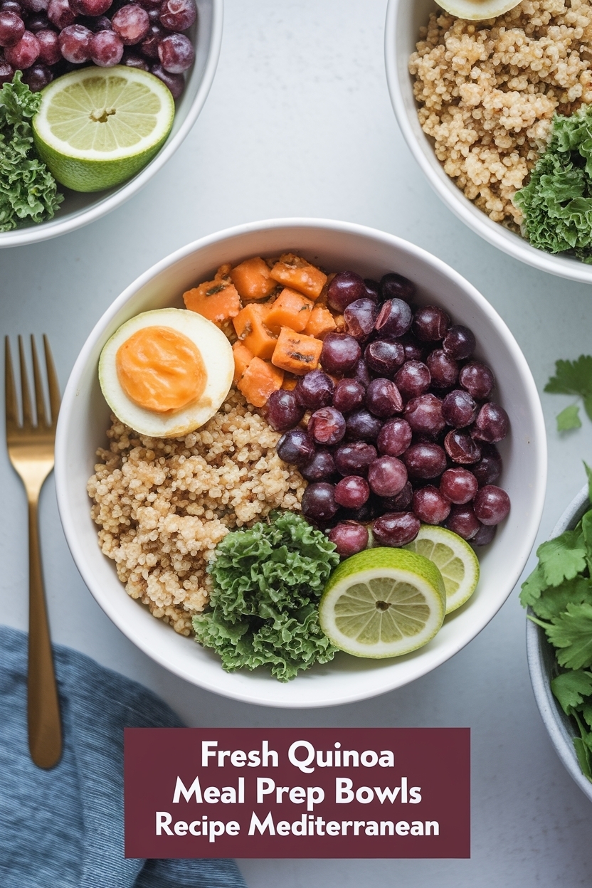 quinoa meal prep bowls recipe mediterranean