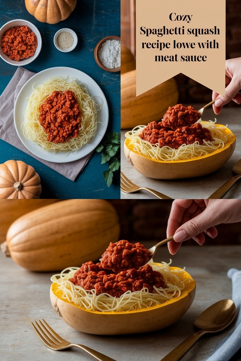 spaghetti squash recipe low carb with meat sauce