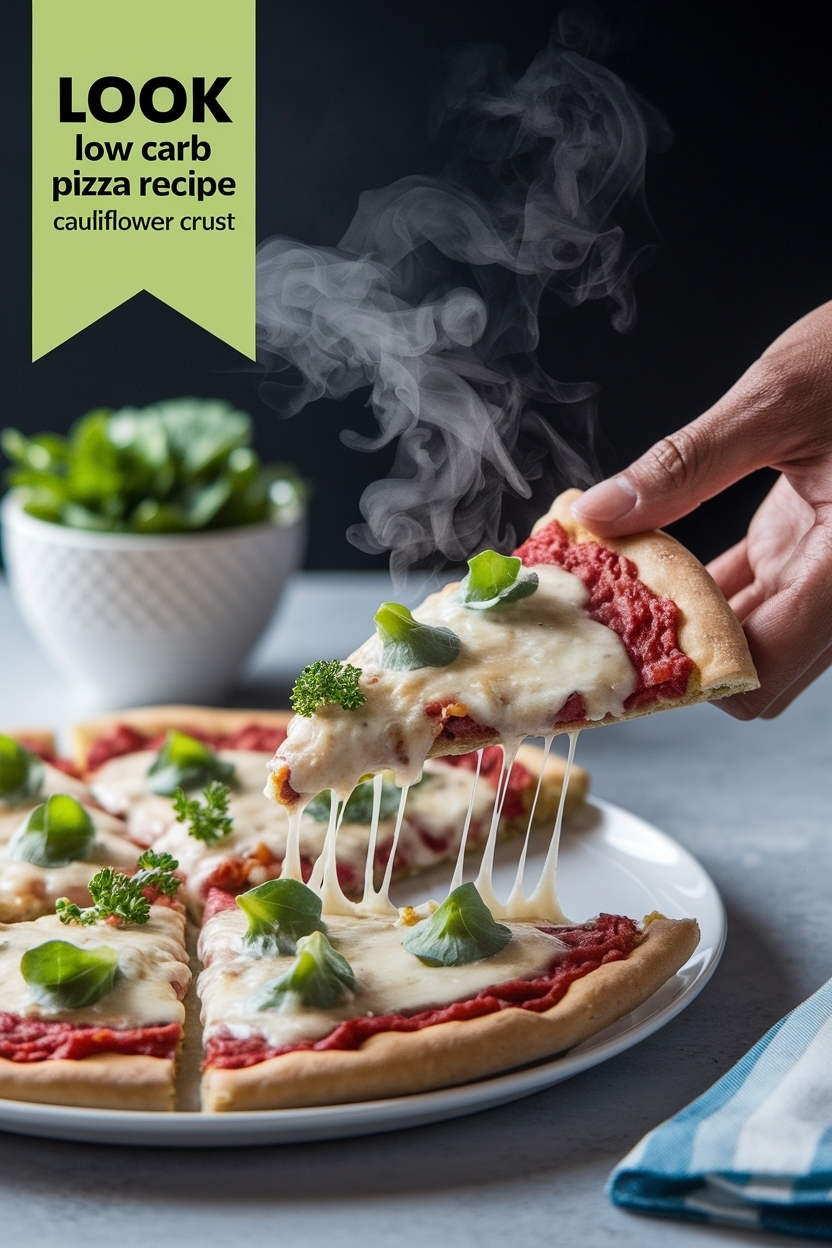 low carb pizza recipe cauliflower crust