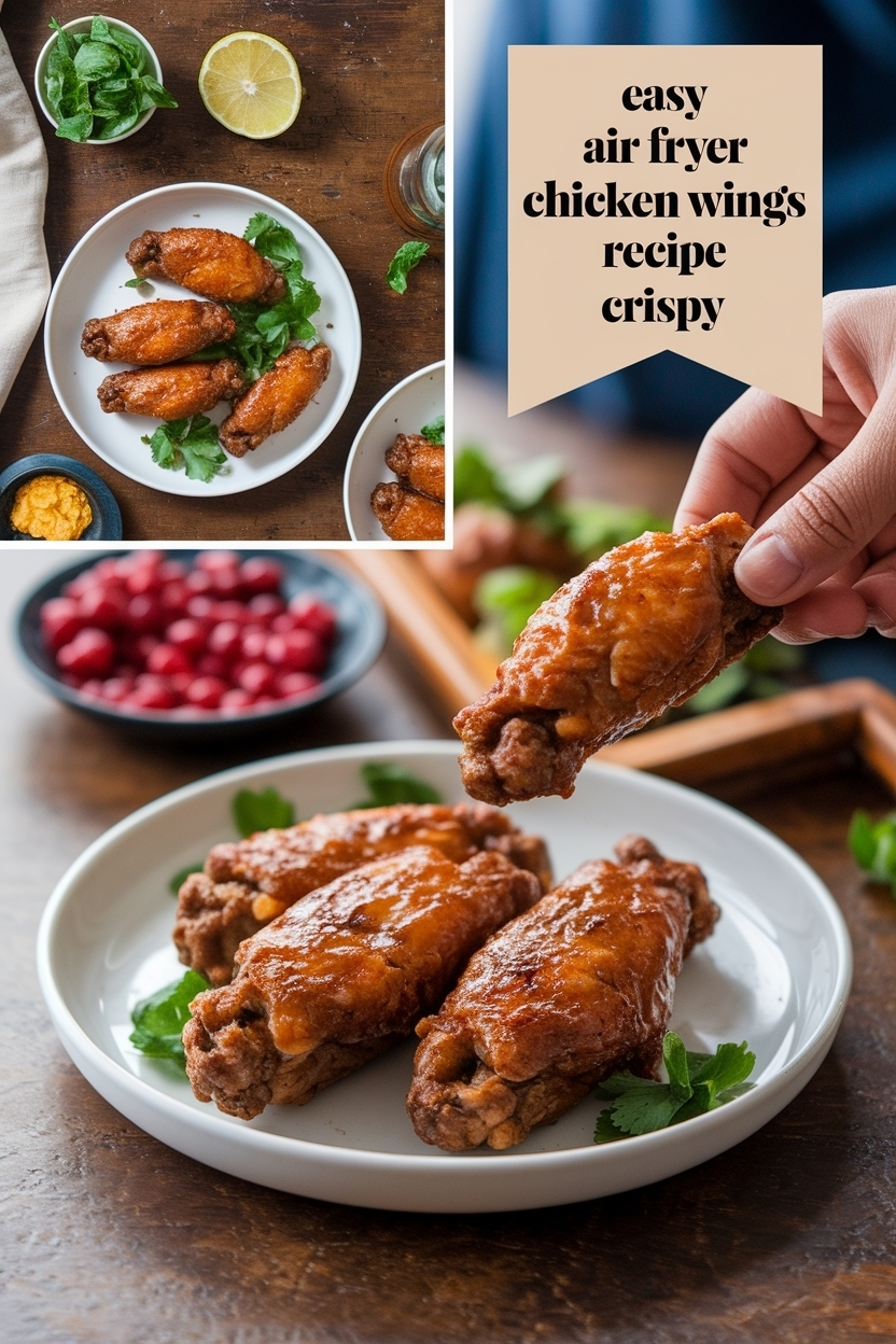 air fryer chicken wings recipe crispy