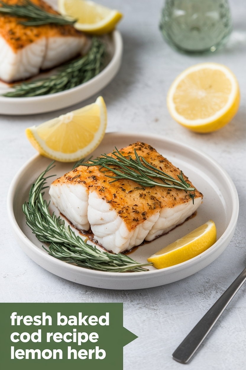 baked cod recipe lemon herb