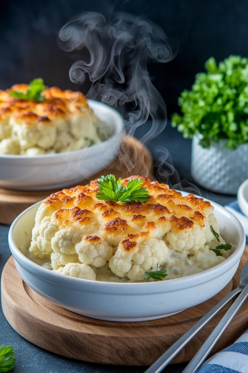 cauliflower au gratin recipe keto side