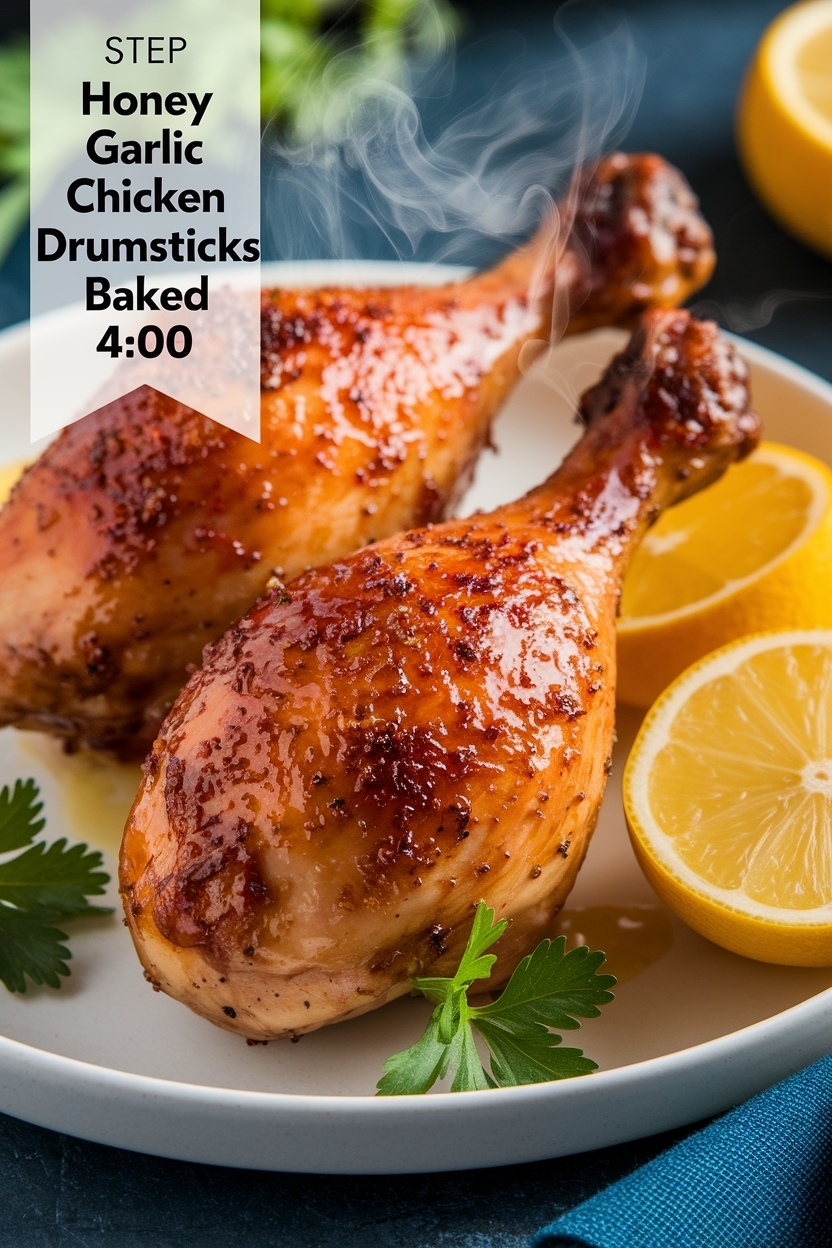 honey garlic chicken drumsticks baked 400