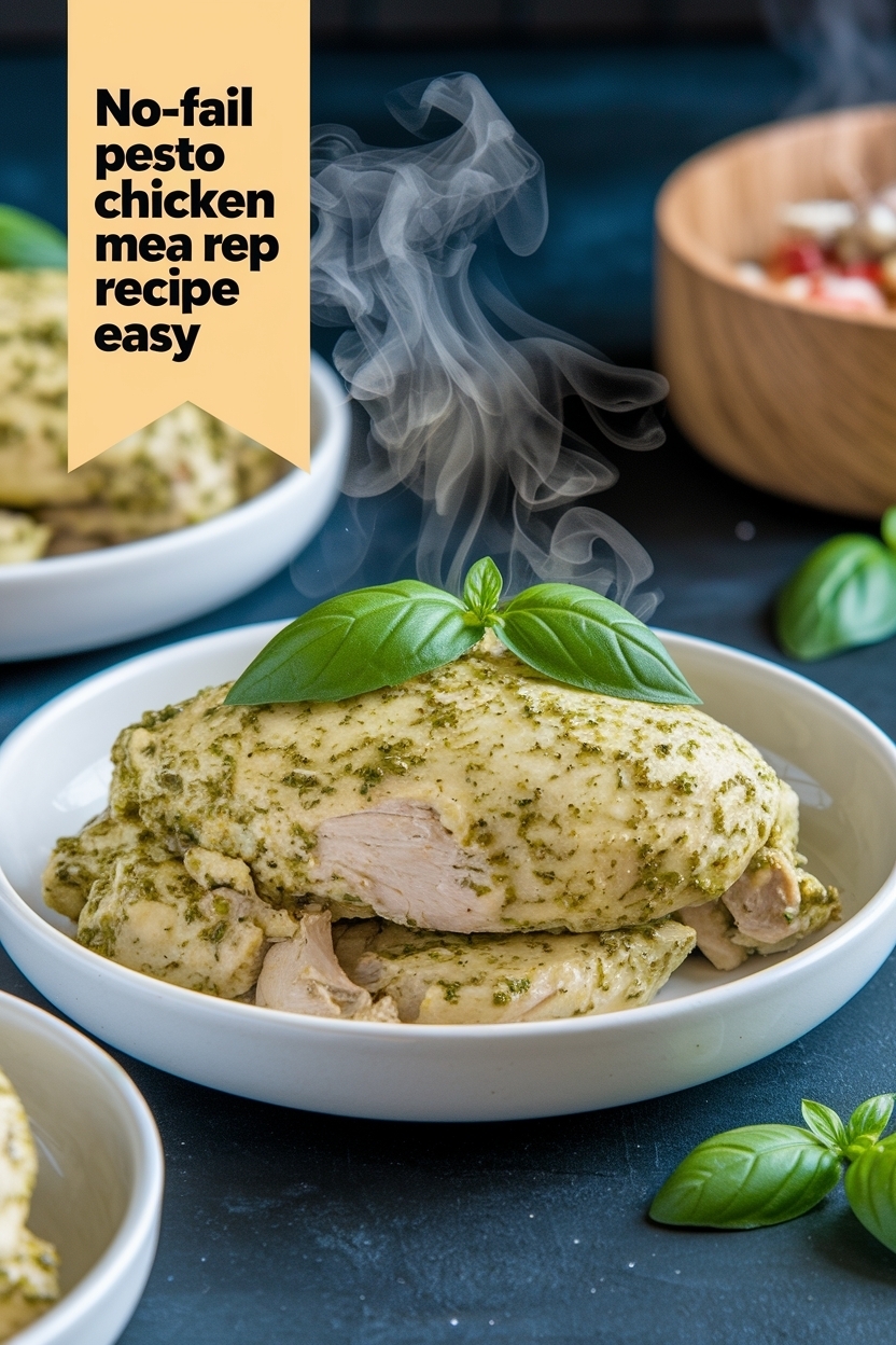 pesto chicken meal prep recipe easy