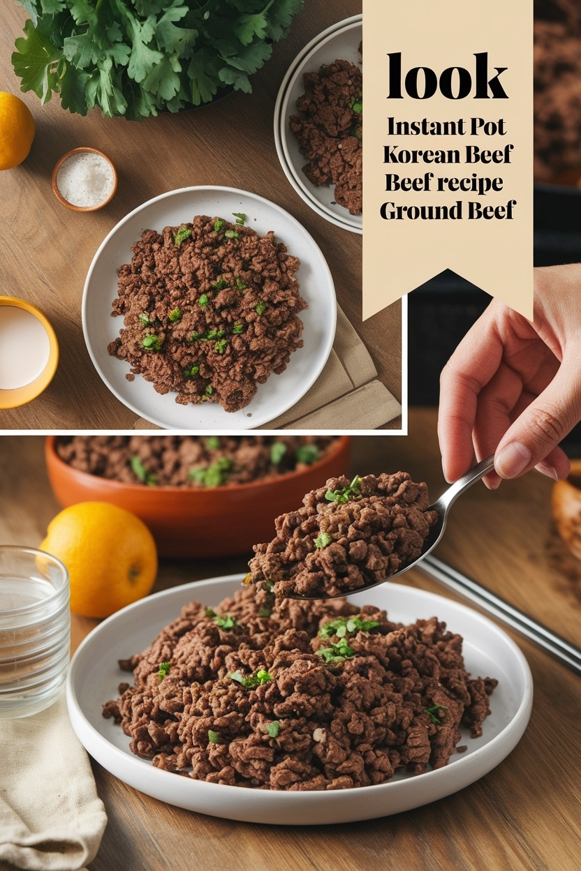 instant pot korean beef recipe ground beef