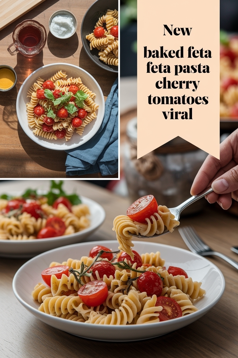 baked feta pasta cherry tomatoes viral