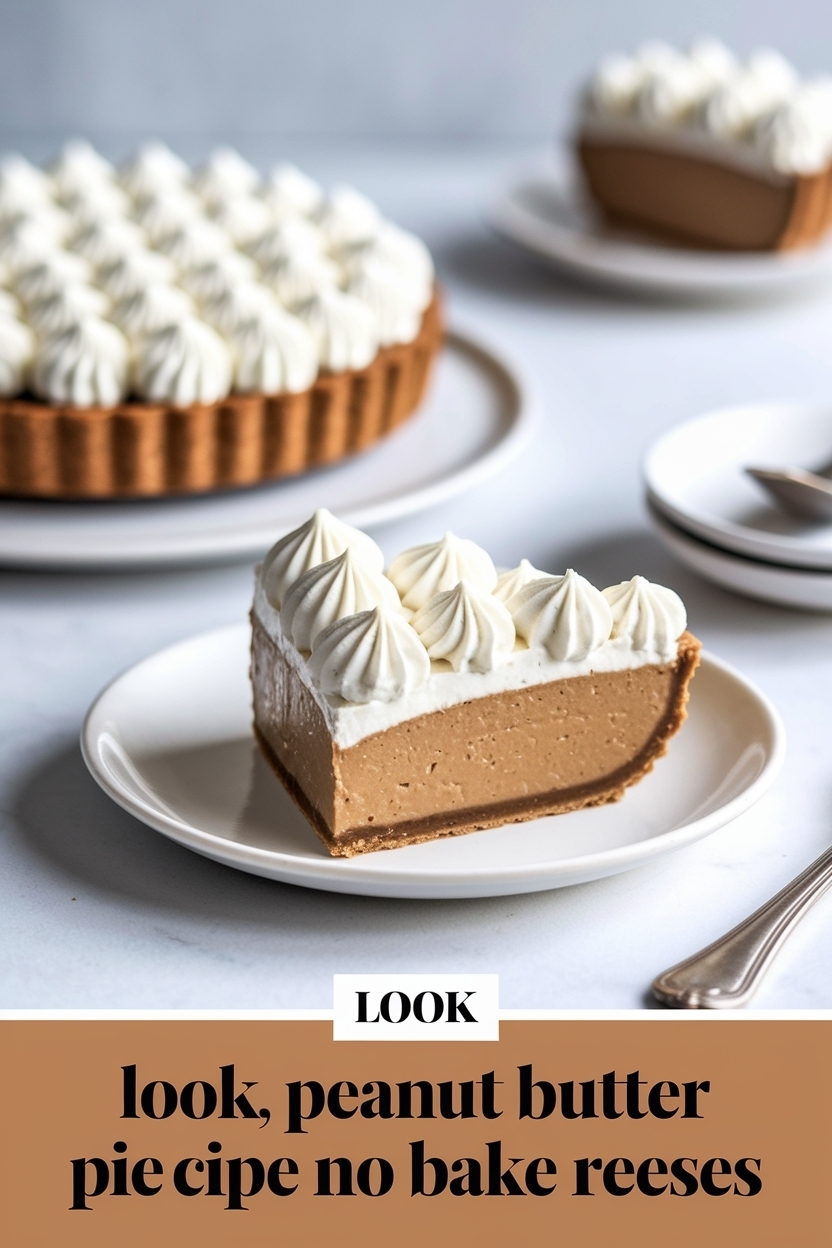 peanut butter pie recipe no bake reeses