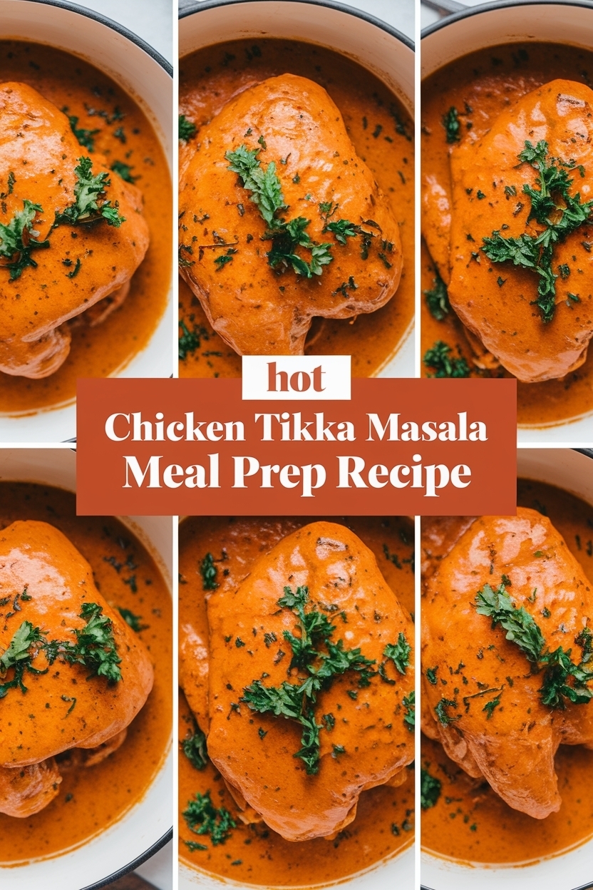 chicken tikka masala meal prep recipe