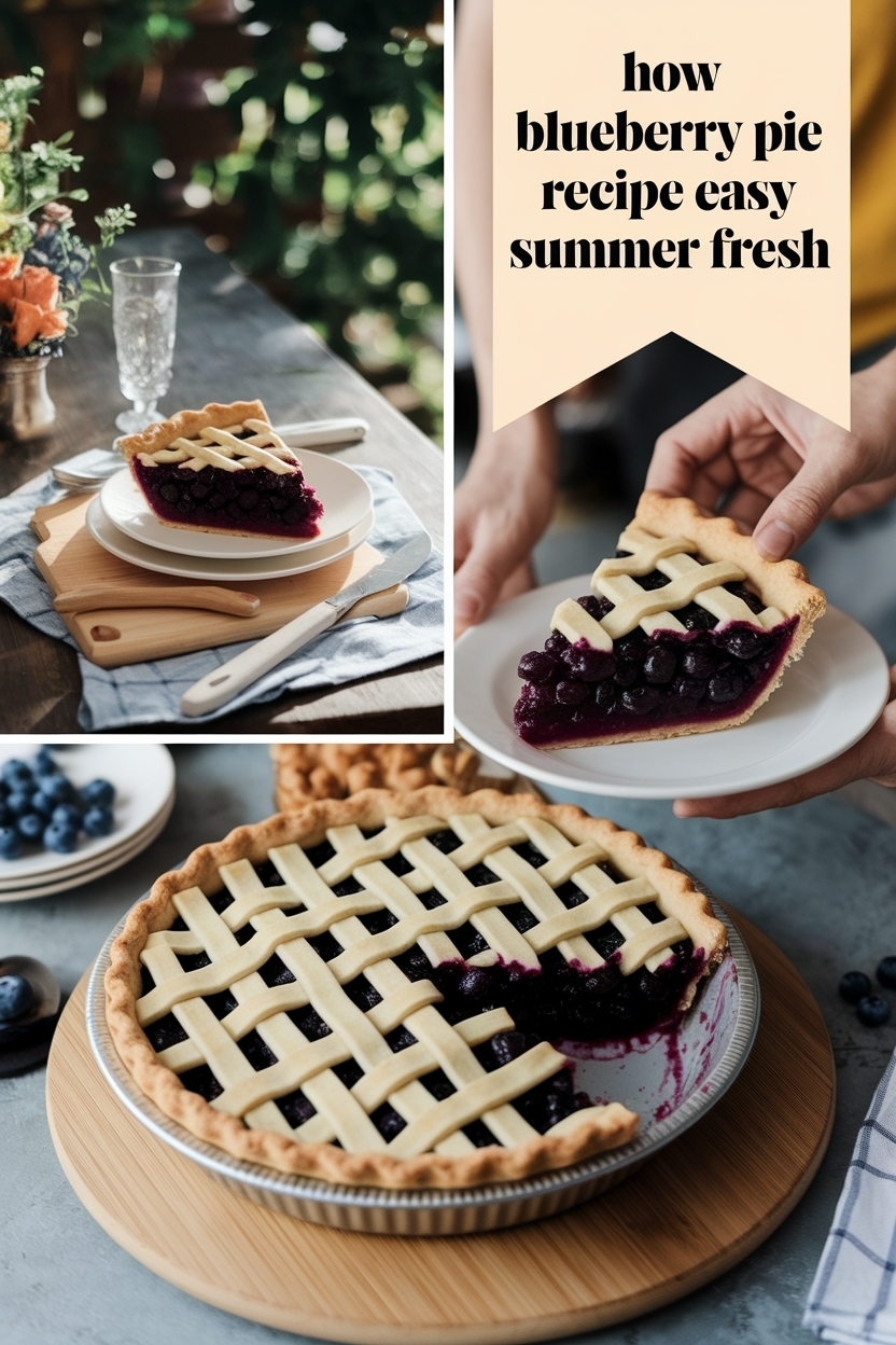 blueberry pie recipe easy summer fresh
