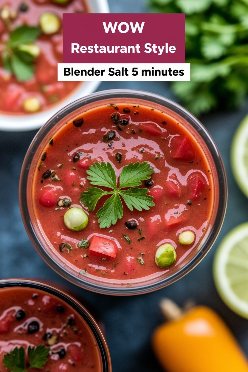 restaurant style blender salsa 5 minutes