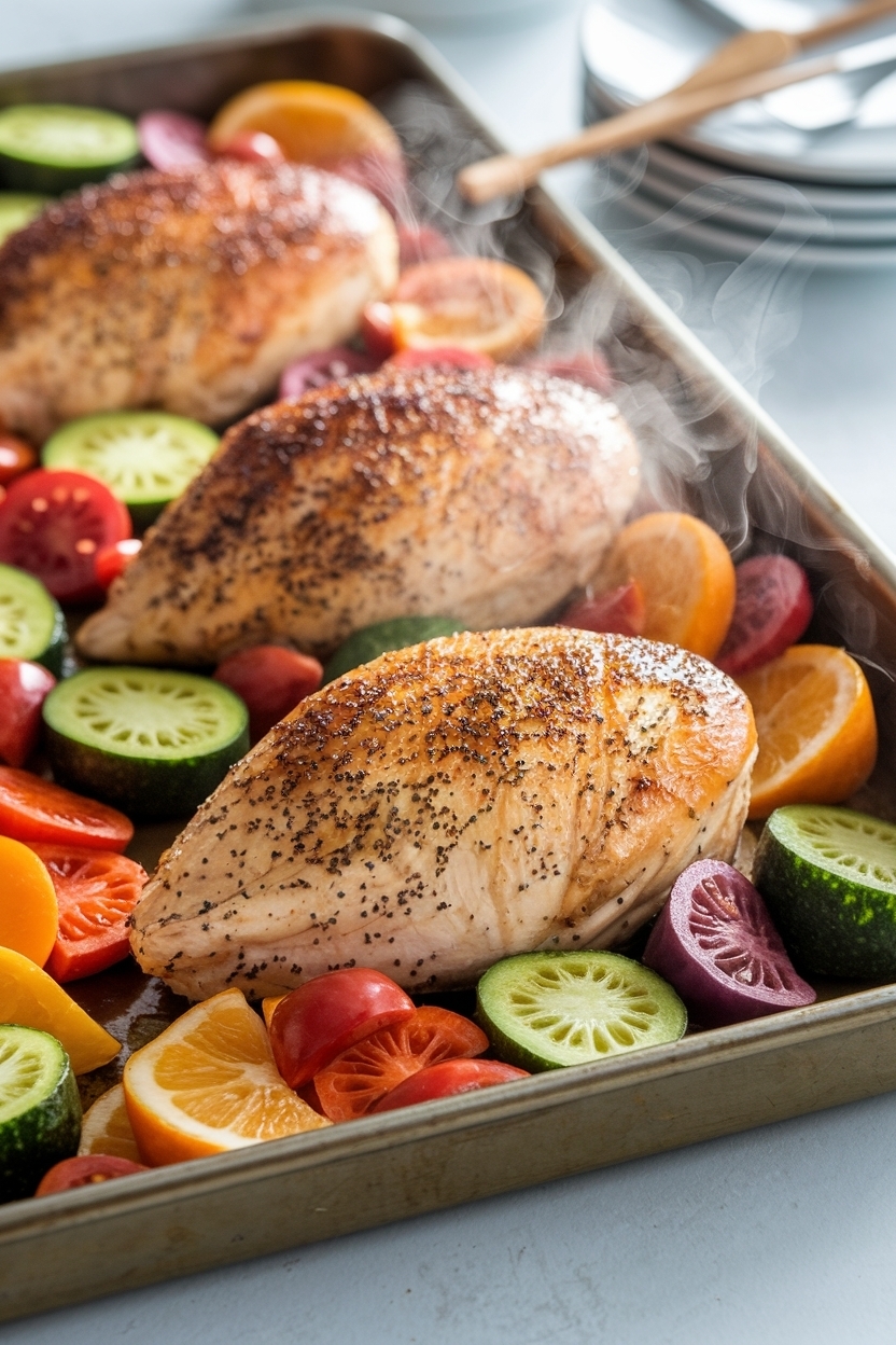 sheet pan chicken and vegetables easy