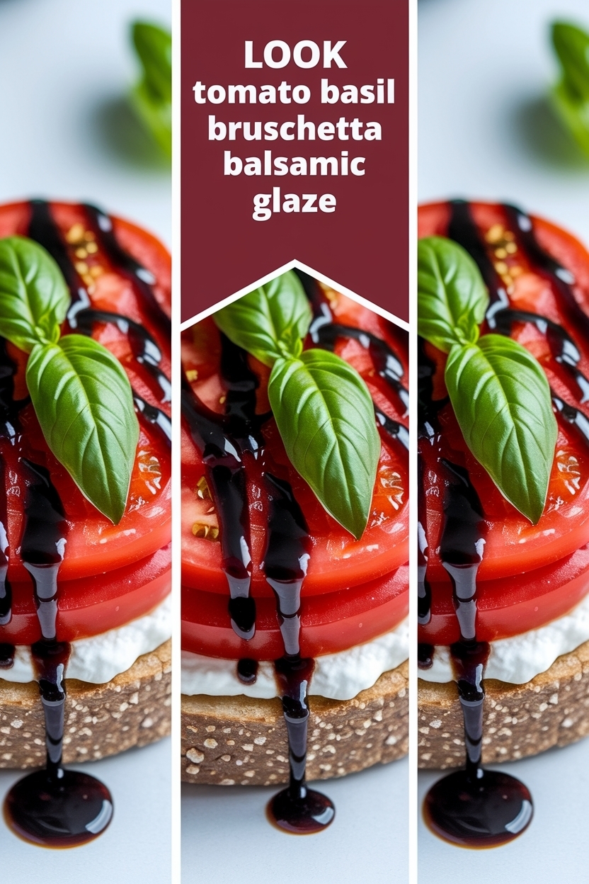 tomato basil bruschetta balsamic glaze