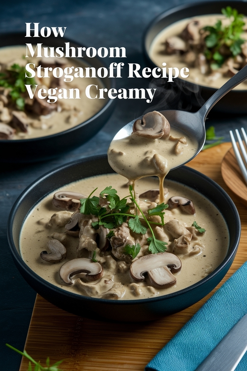 mushroom stroganoff recipe vegan creamy