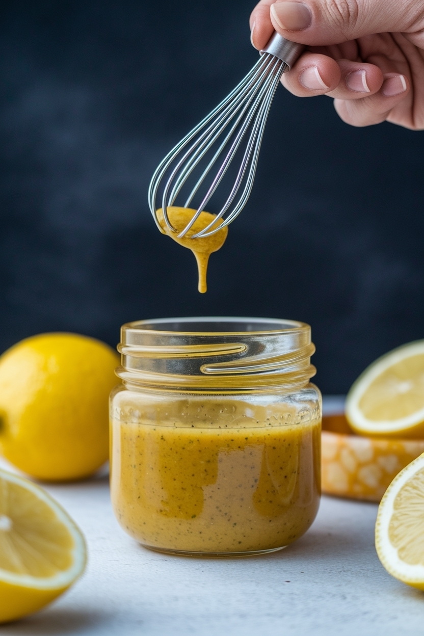 lemon vinaigrette with honey dijon