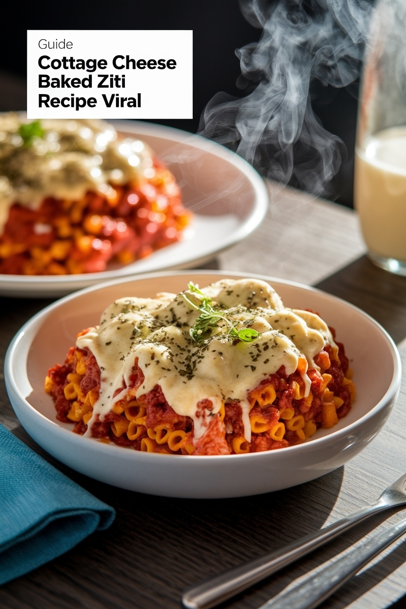 cottage cheese baked ziti recipe viral