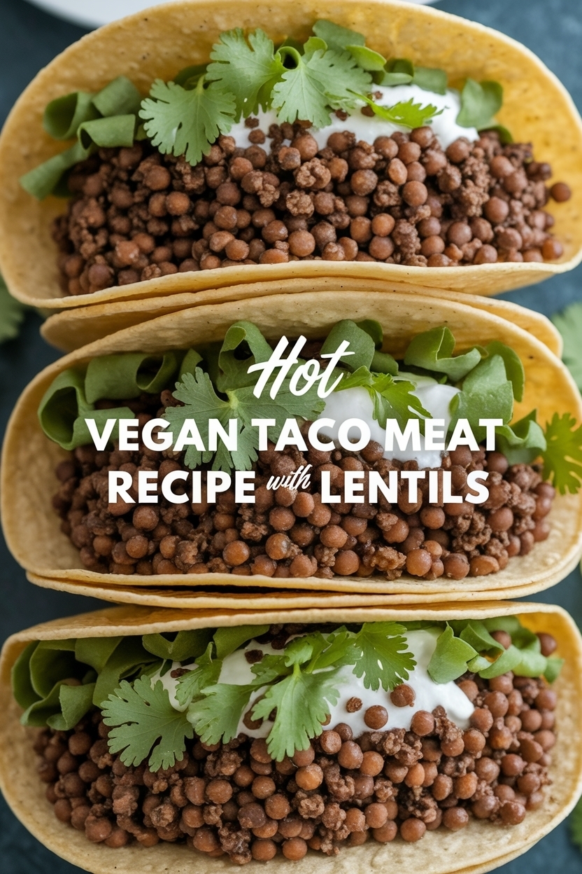 vegan taco meat recipe with lentils