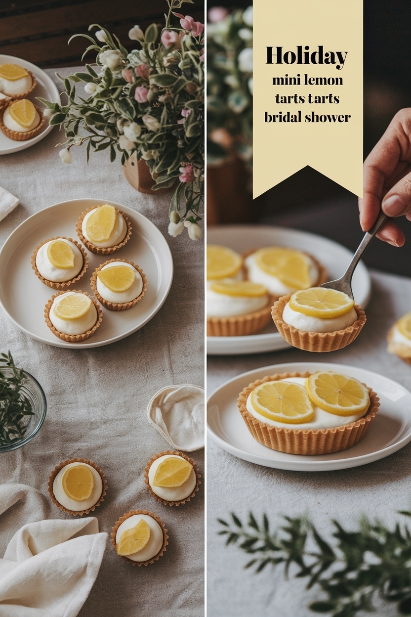 mini lemon tarts bridal shower