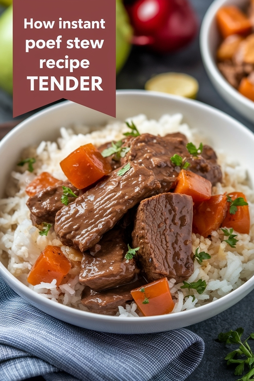 instant pot beef stew recipe tender