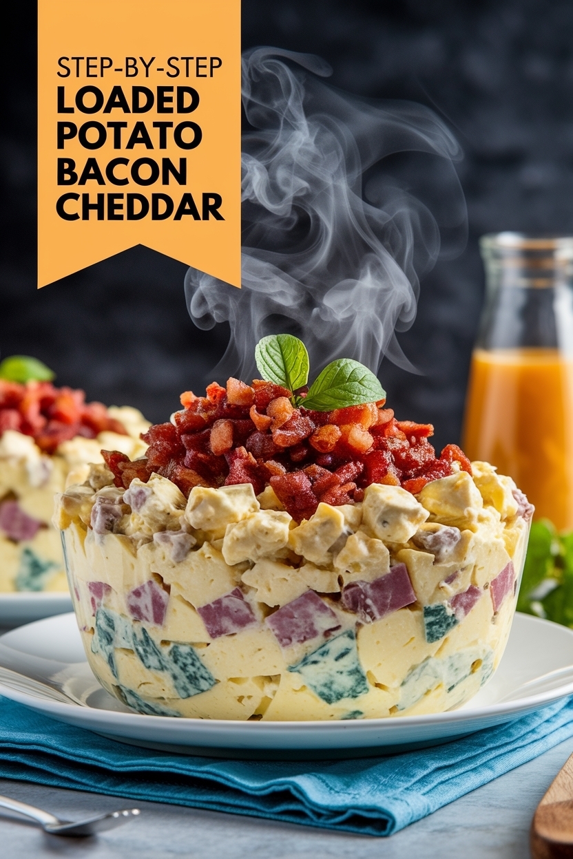 loaded potato salad bacon cheddar