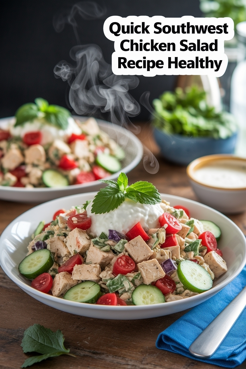 southwest chicken salad recipe healthy