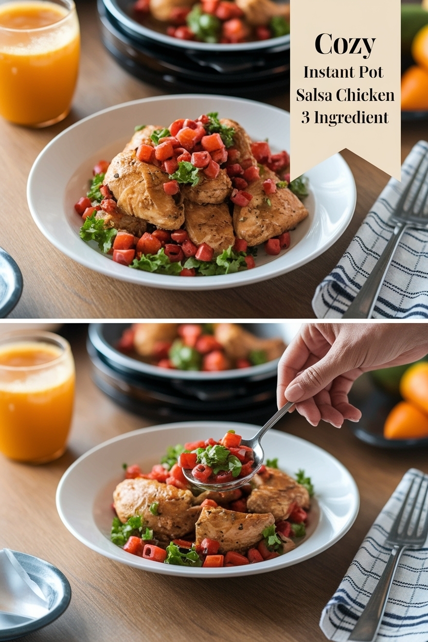 instant pot salsa chicken recipe 3 ingredient