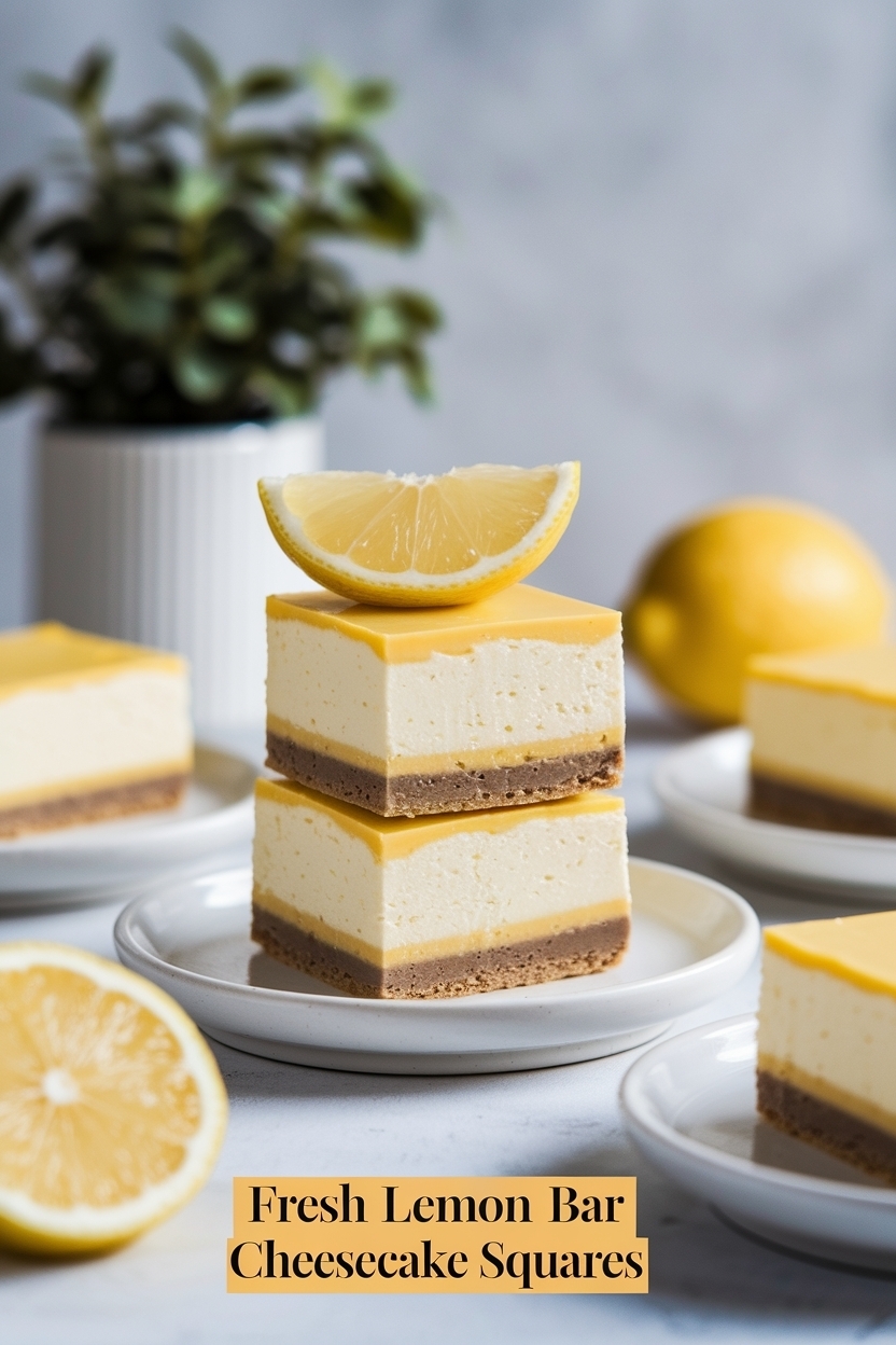 lemon bar cheesecake squares