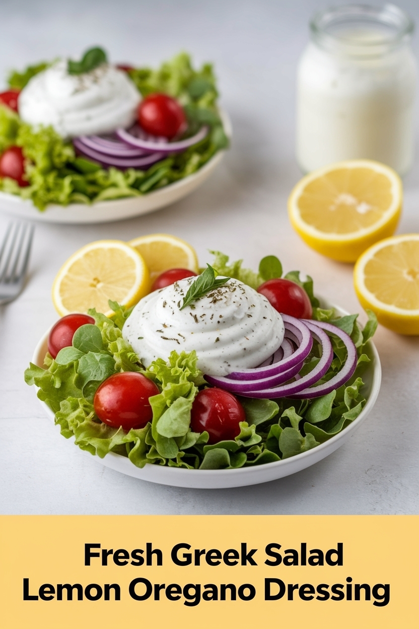 greek salad lemon oregano dressing