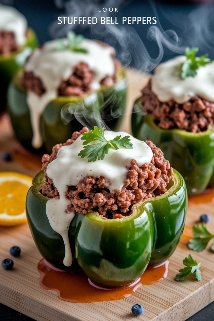 stuffed bell peppers recipe ground beef