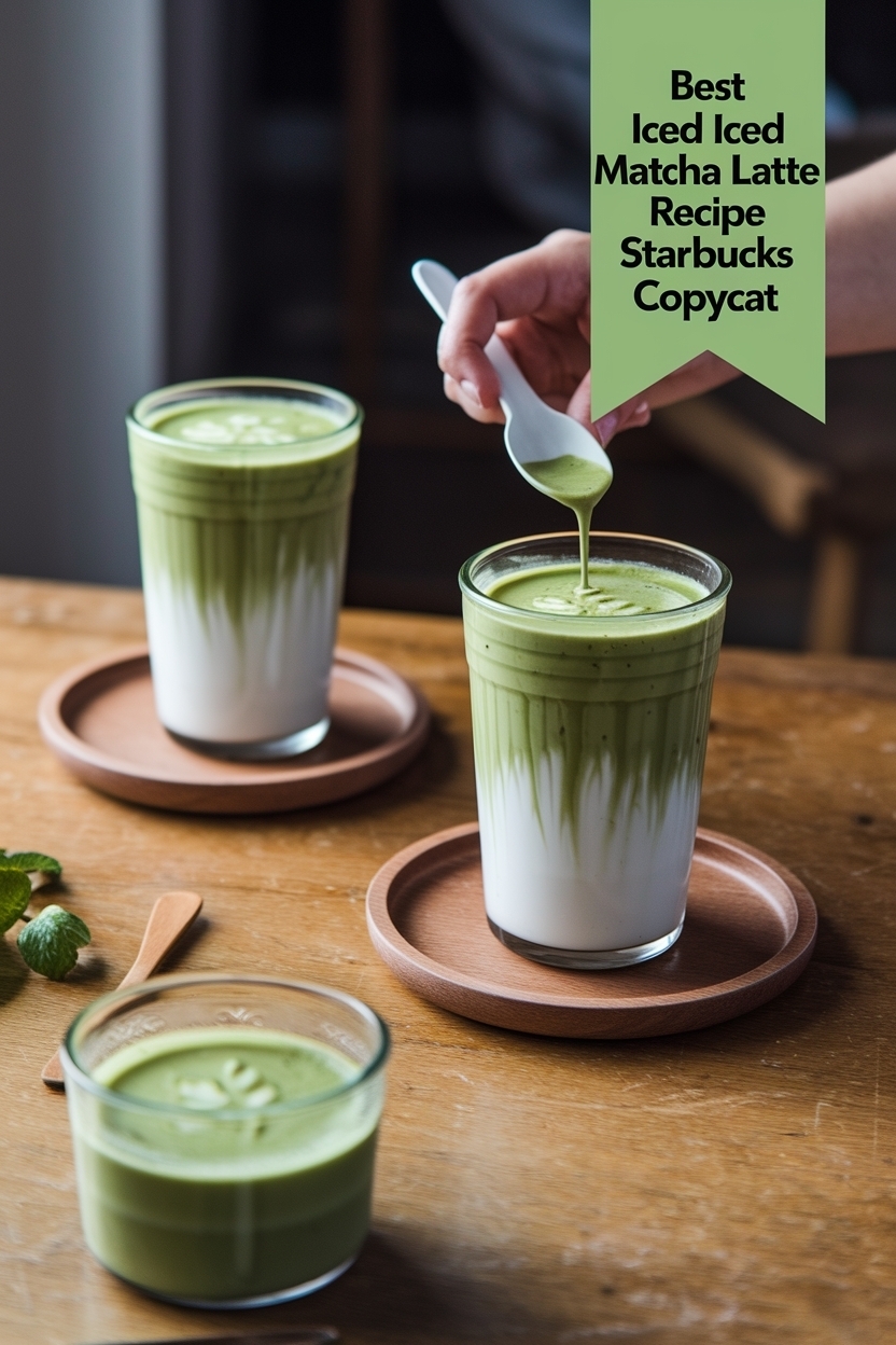 iced matcha latte recipe starbucks copycat