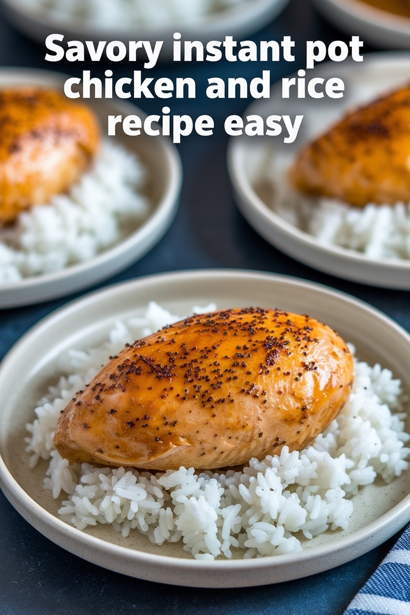 instant pot chicken and rice recipe easy