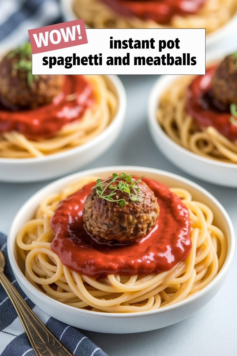 instant pot spaghetti and meatballs