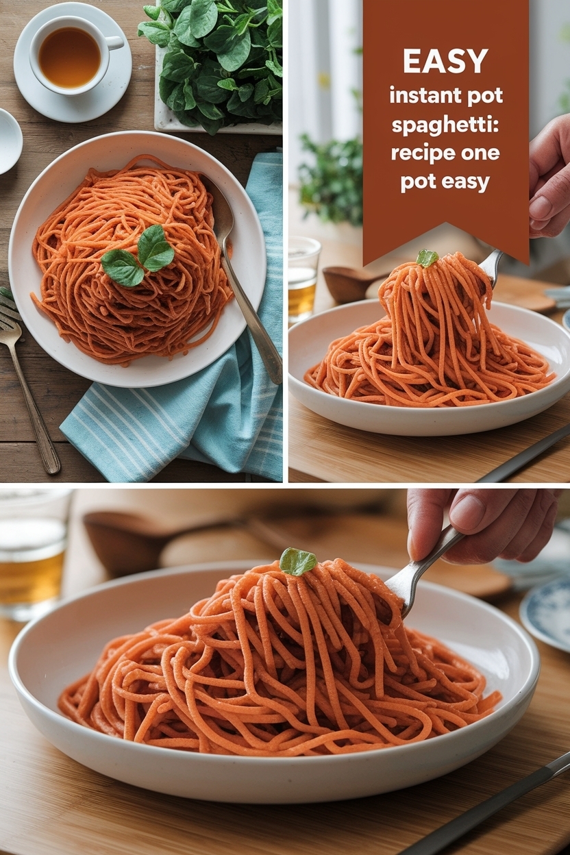 instant pot spaghetti recipe one pot easy