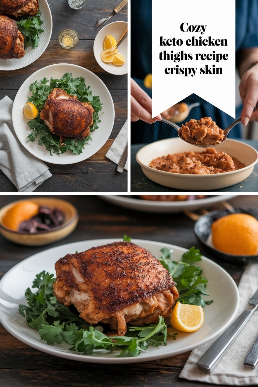 keto chicken thighs recipe crispy skin