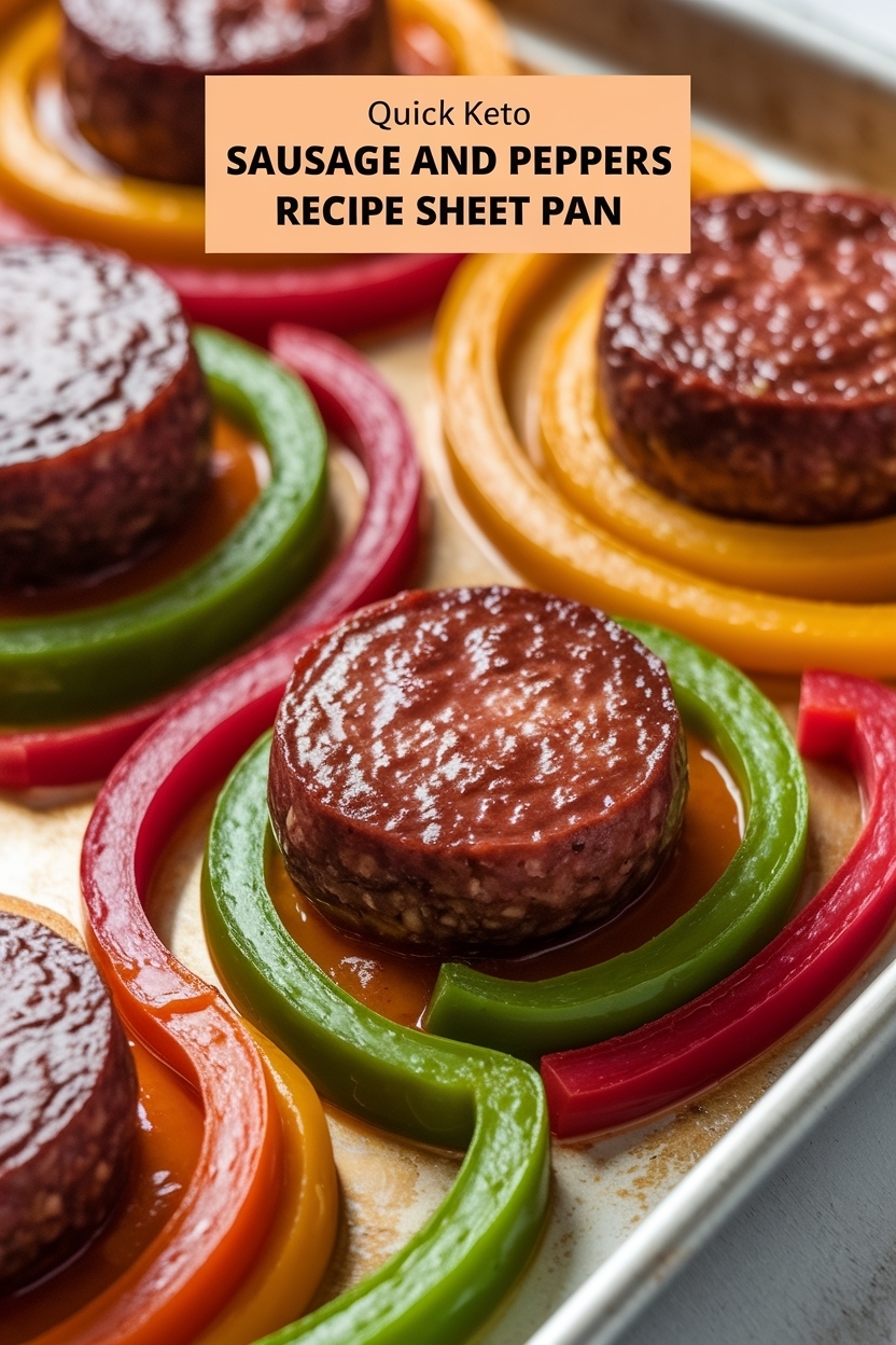 keto sausage and peppers recipe sheet pan