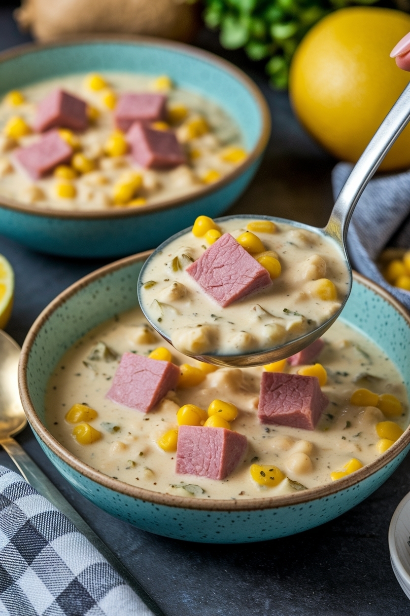 leftover ham potato corn chowder