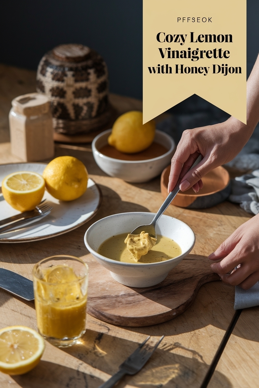 lemon vinaigrette with honey dijon