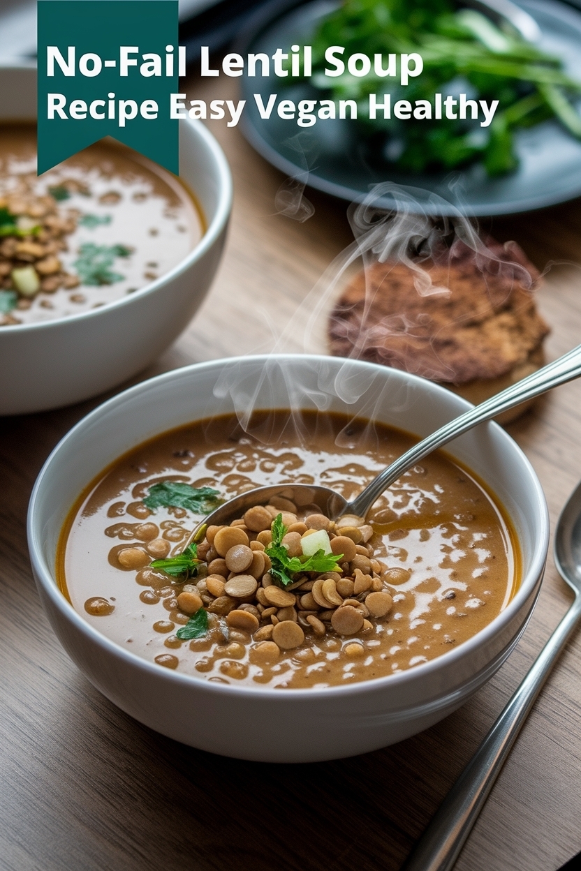lentil soup recipe easy vegan healthy