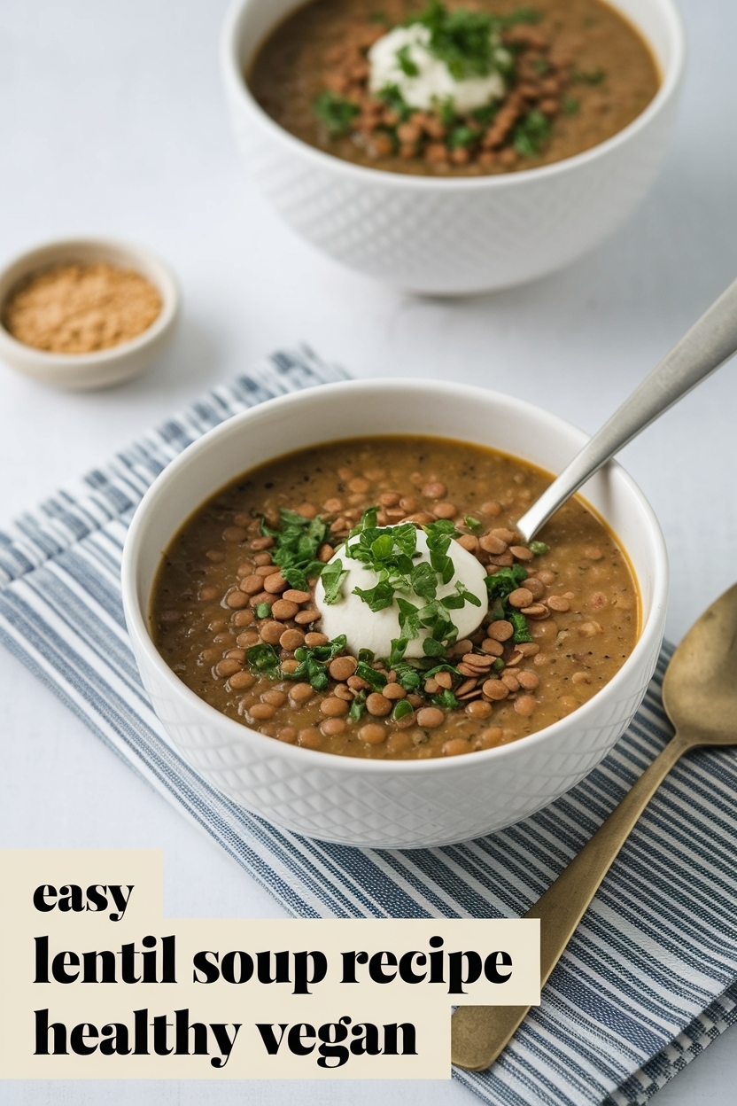 lentil soup recipe healthy vegan
