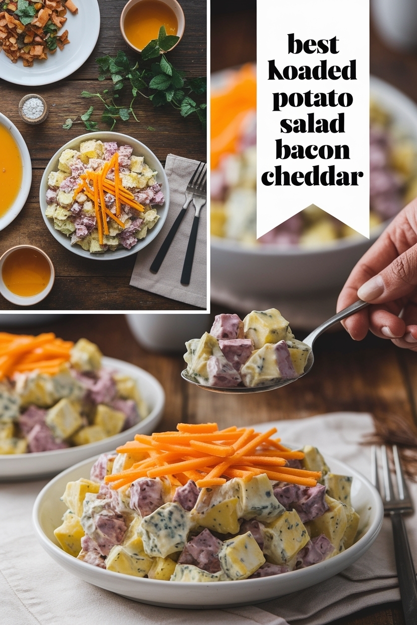 loaded potato salad bacon cheddar