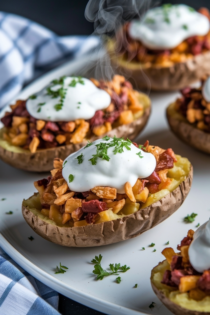 loaded potato skins recipe crispy baked