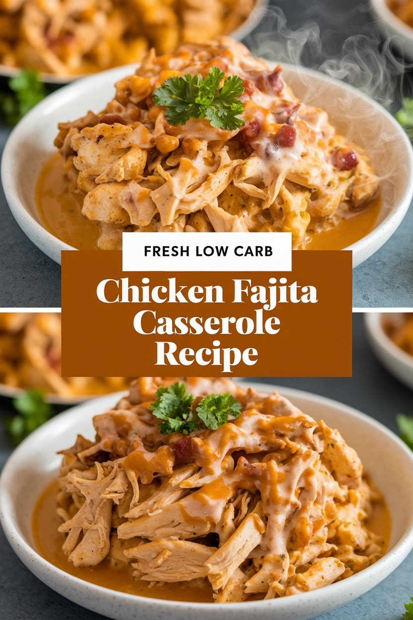 low carb chicken fajita casserole recipe