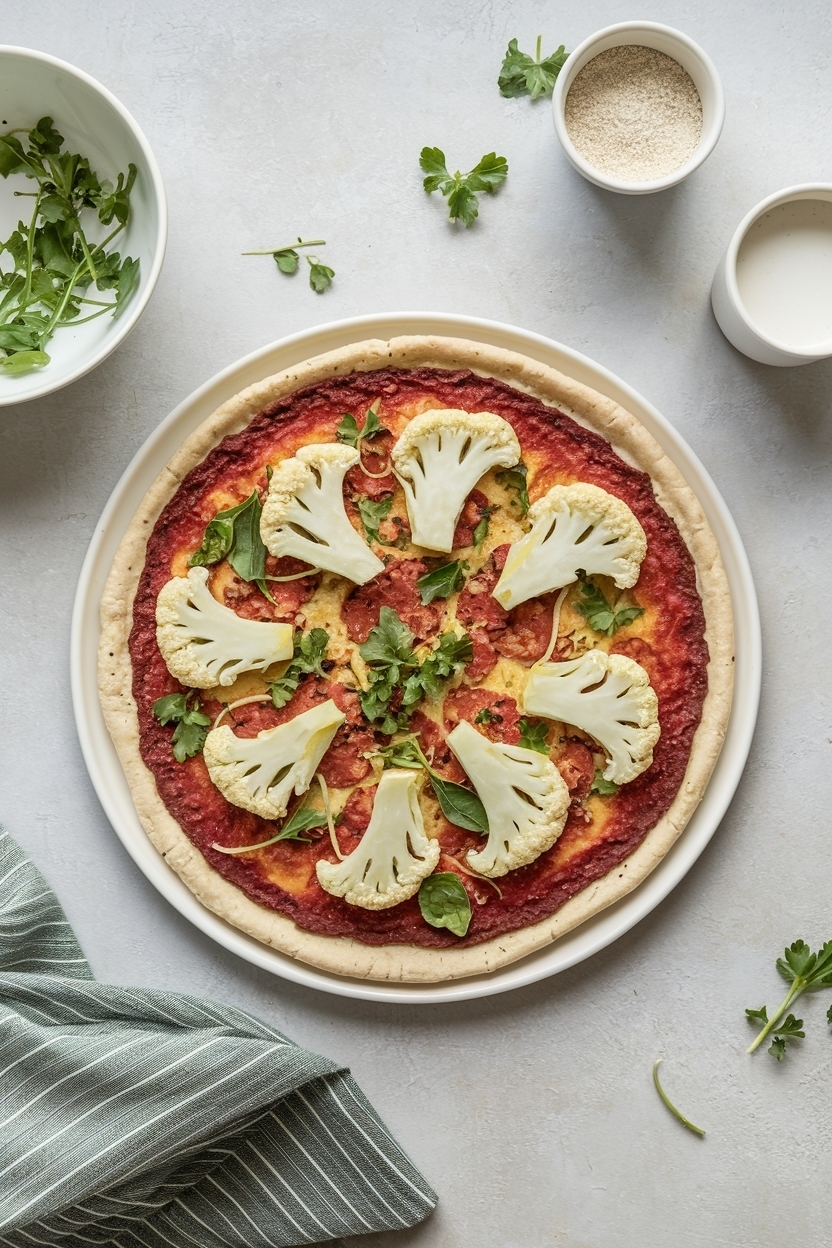 low carb pizza recipe cauliflower crust