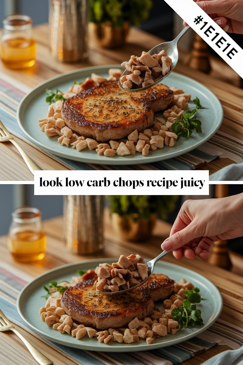 low carb pork chops recipe juicy