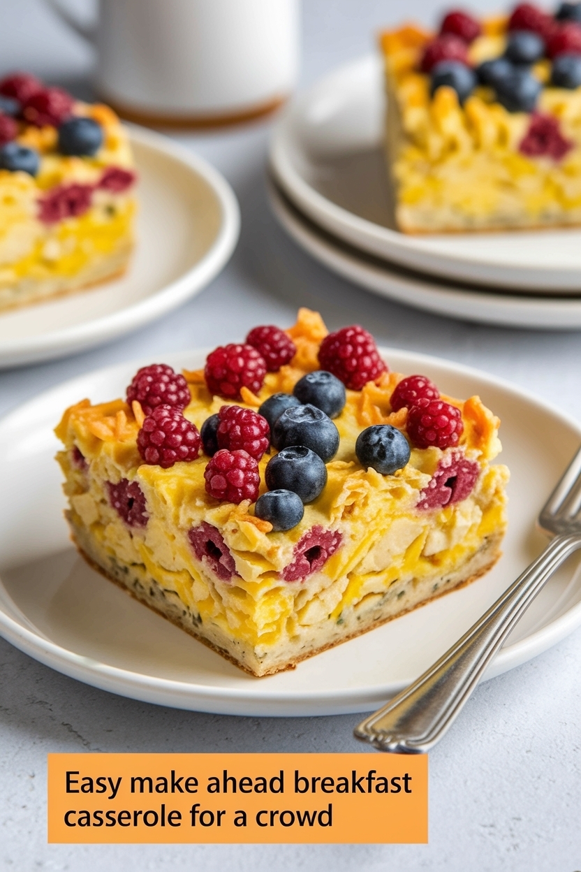 make ahead breakfast casserole for a crowd